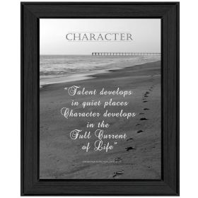 "Character" By Trendy Decor4U; Printed Wall Art; Ready To Hang Framed Poster; Black Frame (Color: as Pic)