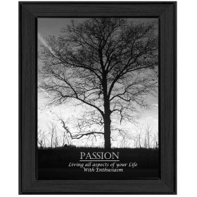 "Passion" By Trendy Decor4U; Printed Wall Art; Ready To Hang Framed Poster; Black Frame (Color: as Pic)