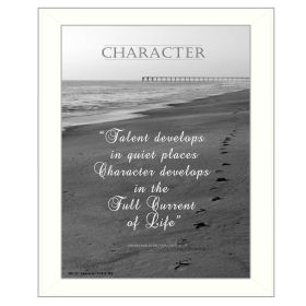 "Character" By Trendy Decor4U; Printed Wall Art; Ready To Hang Framed Poster; White Frame (Color: as Pic)