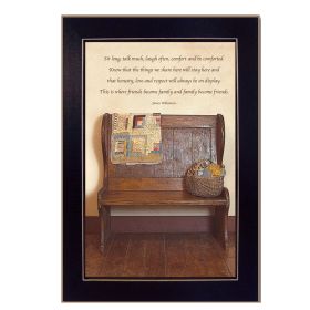 "Friends Become Family" By Susan Boyer; Printed Wall Art; Ready To Hang Framed Poster; Black Frame (Color: as Pic)