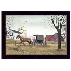 "Goin' to Market" By Billy Jacobs; Printed Wall Art; Ready To Hang Framed Poster; Black Frame (Color: as Pic)