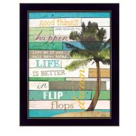 "Good Things" By Marla Rae; Printed Wall Art; Ready To Hang Framed Poster; Black Frame (Color: as Pic)