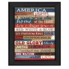 "America Proud" By Marla Rae; Printed Wall Art; Ready To Hang Framed Poster; Black Frame