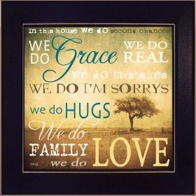 "We Do" By Marla Rae; Printed Wall Art; Ready To Hang Framed Poster; Black Frame (Color: as Pic)