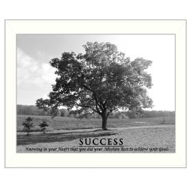 "Success" By Trendy Decor4U; Printed Wall Art; Ready To Hang Framed Poster; White Frame (Color: as Pic)