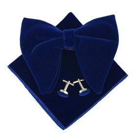 Men's Large Bow Tie Cuff Buckle Set (Option: No 7)