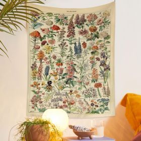 European Retro Mushroom Hanging Cloth Plant Homestay Tapestry (Option: B-200X150CMInstallation package)