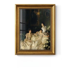 Light Luxury Decoration Painting European American Classical Oil Painting (Option: O Style-25 30cm Gold Frame Glass)