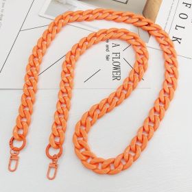 Color Acrylic Chain Mobile Phone Charm Handmade Bag (Option: Orange-21 Ã— 29mm)