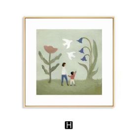 Warm Nordic Art Wall Decoration Painting (Option: H Style-40 Ã— 40cm)